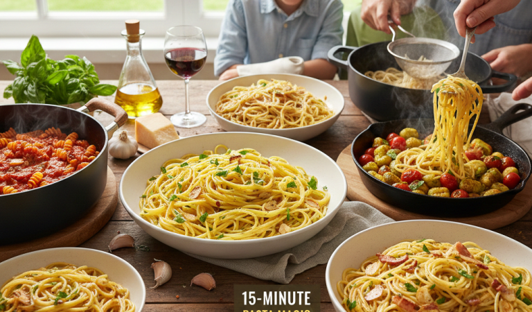 10 Easy 15-Minute Quick Pasta Dinners to Impress Your Family
